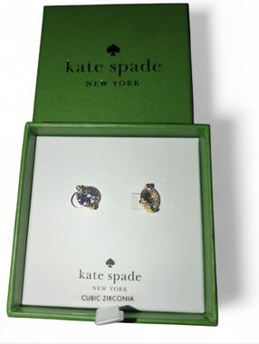 kate spade Dual Pronged Cubic Zirconia Stud Earrings